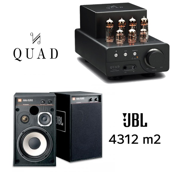 [이벤트] [삼성전자 수입 정품] JBL 4312MⅡ BK (4312m2) + 쿼드(QUAD) VA-ONE Plus(플러스) 진공관앰프